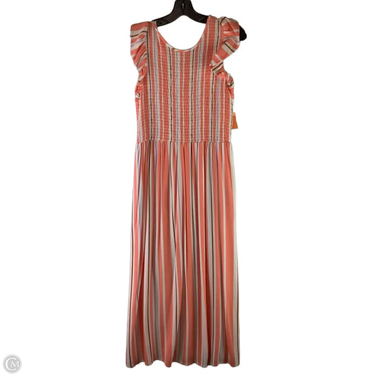 Dress Casual Maxi By A New Day In Coral, Size: M