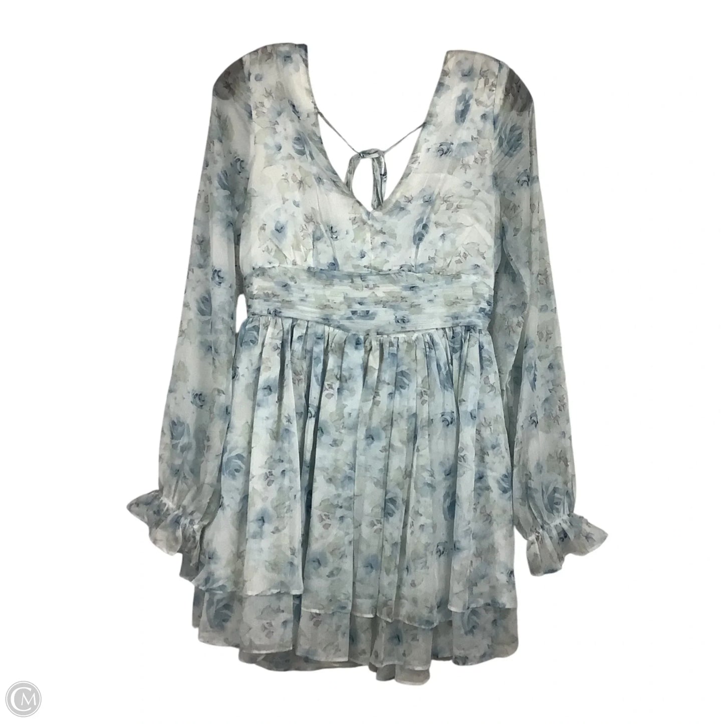 Dress Party Short By Mi Ami In Blue & Green, Size: S