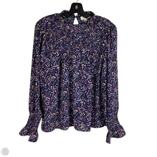 Top Long Sleeve By Thml In Purple, Size: M