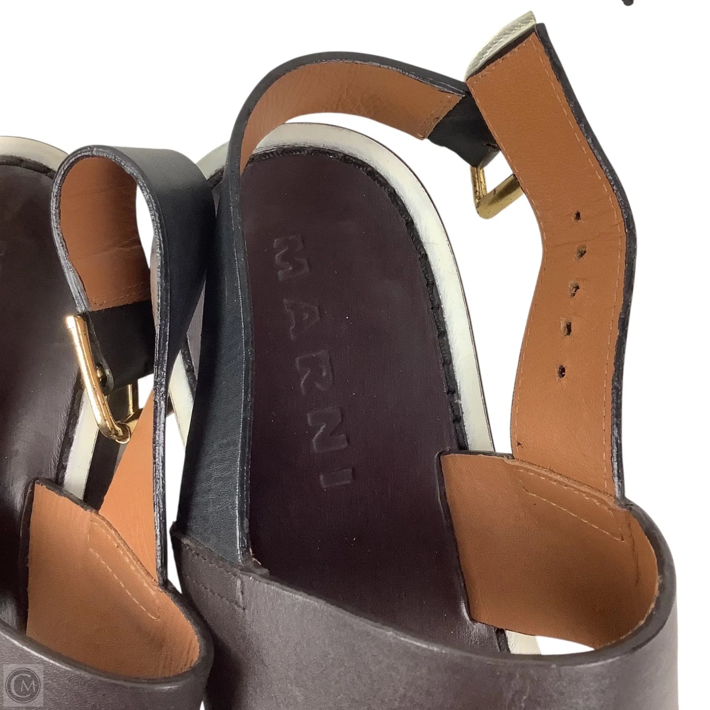 Sandals Designer By Marni In Brown, Size: 36.5