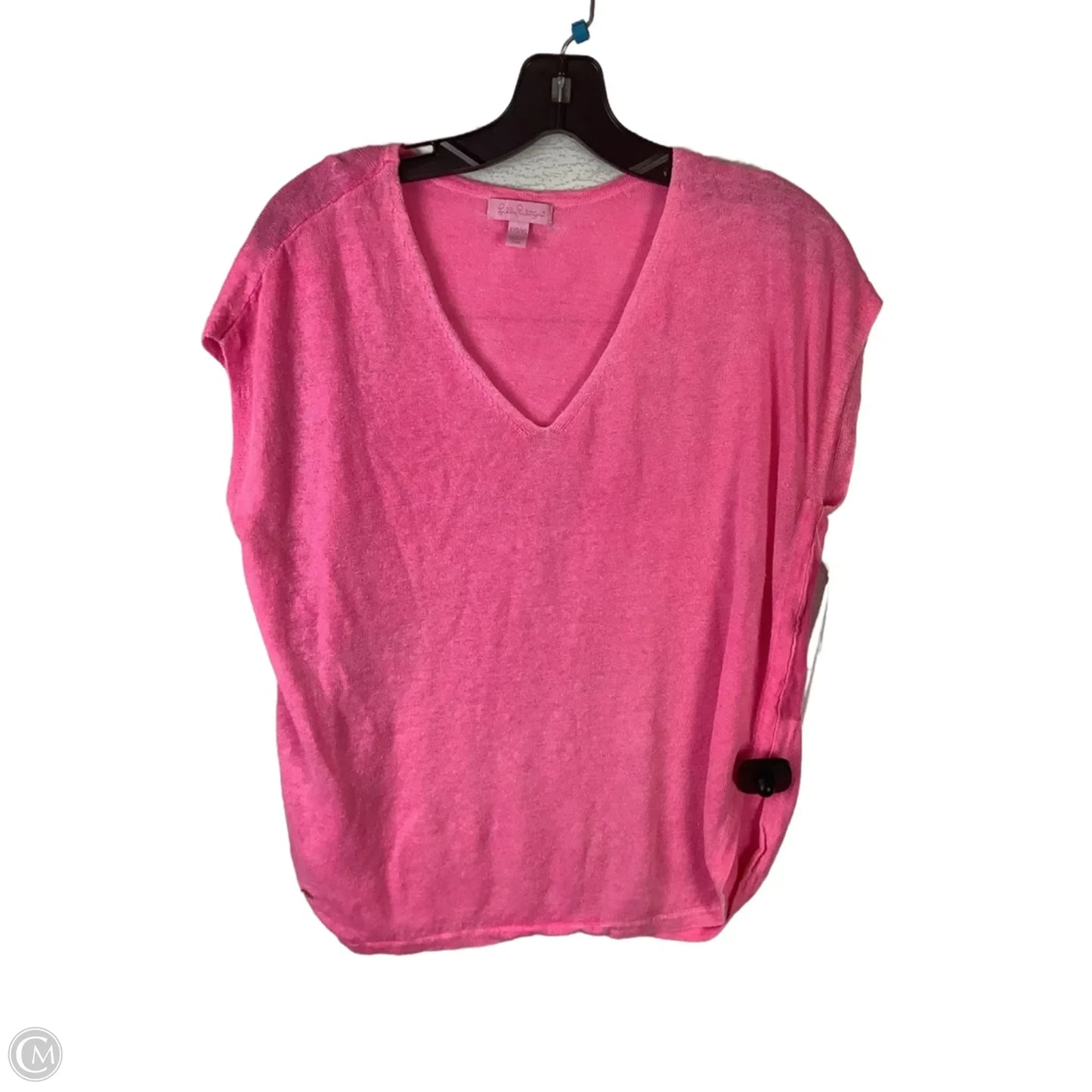 Top Short Sleeve Designer By Lilly Pulitzer In Pink, Size: Xs