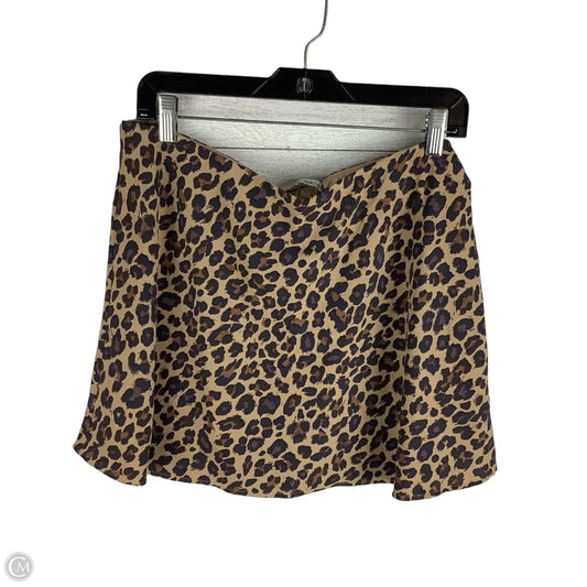 Skort Mini & Short By Abercrombie And Fitch In Animal Print, Size: L