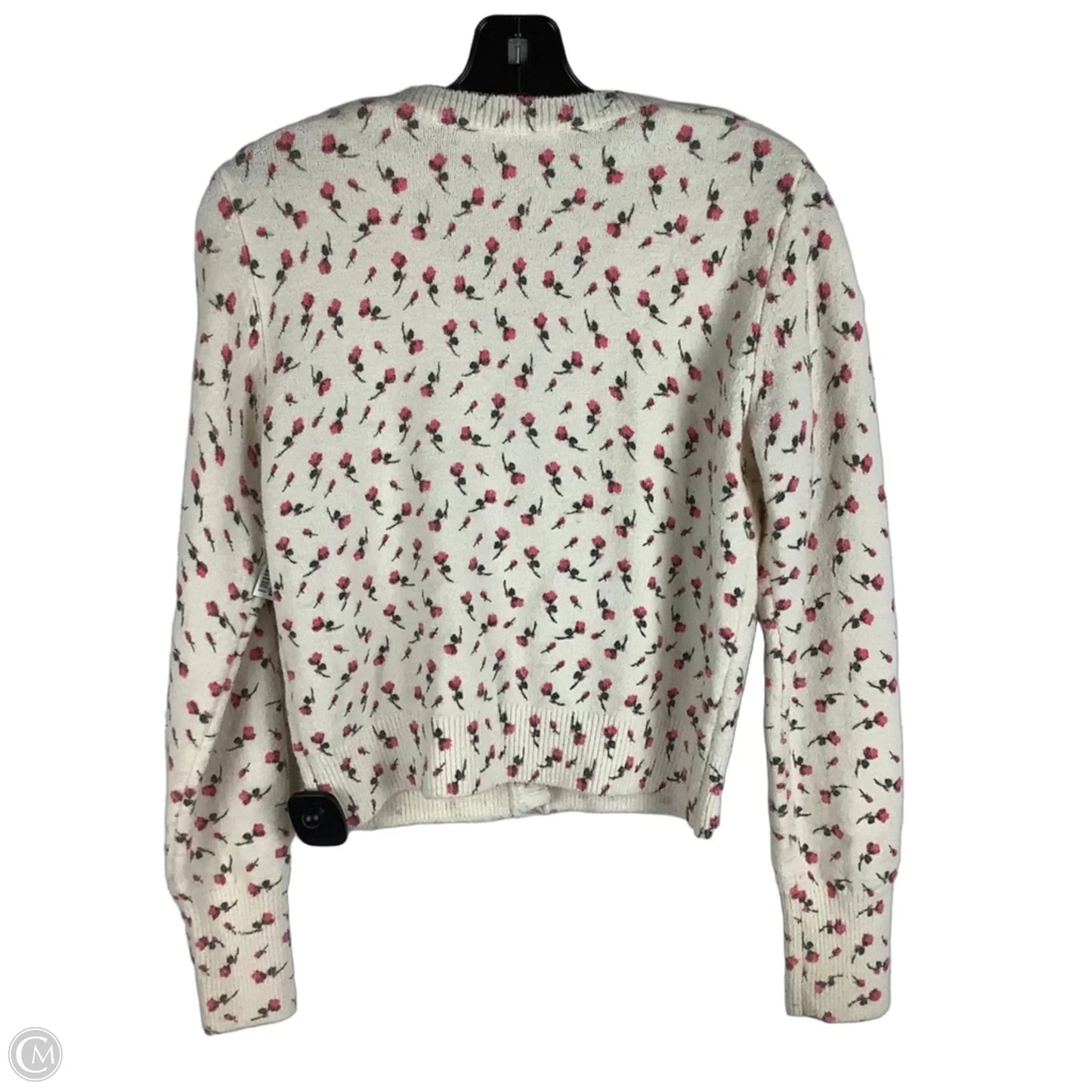 Cardigan By Zara In Floral Print, Size: M