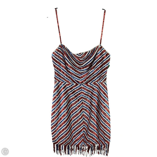 Dress Party Short By Clothes Mentor In Blue & Red & White, Size: S