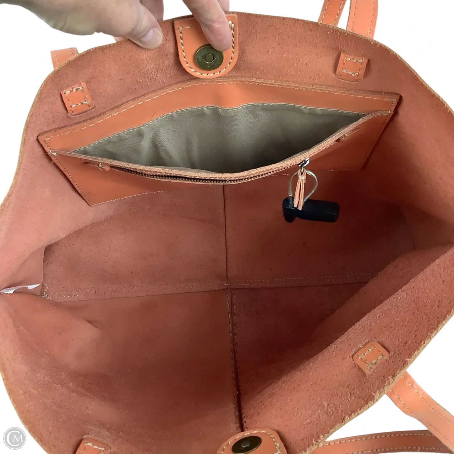 Handbag Leather By The Sak, Size: Large