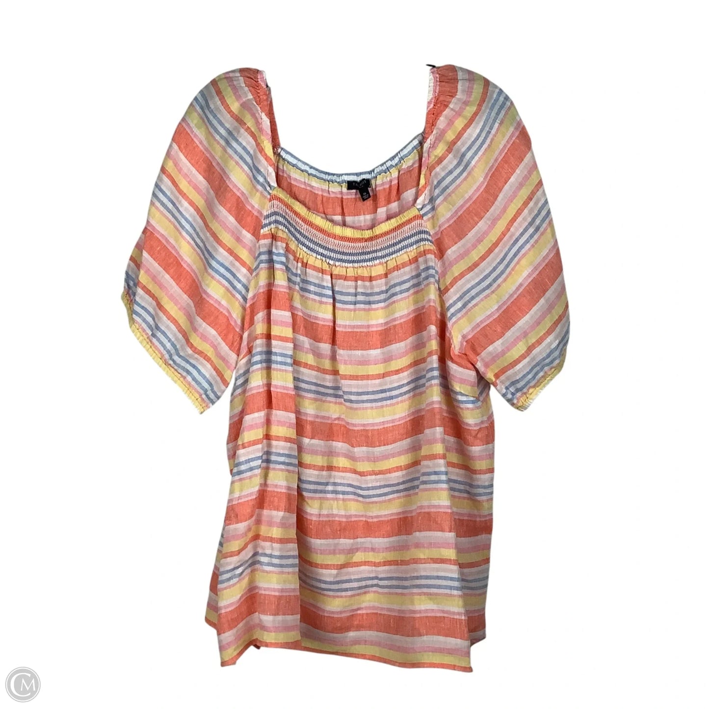 Top Short Sleeve By Talbots In Multi-colored, Size: 2x