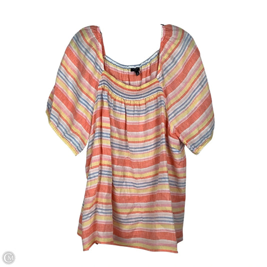 Top Short Sleeve By Talbots In Multi-colored, Size: 2x