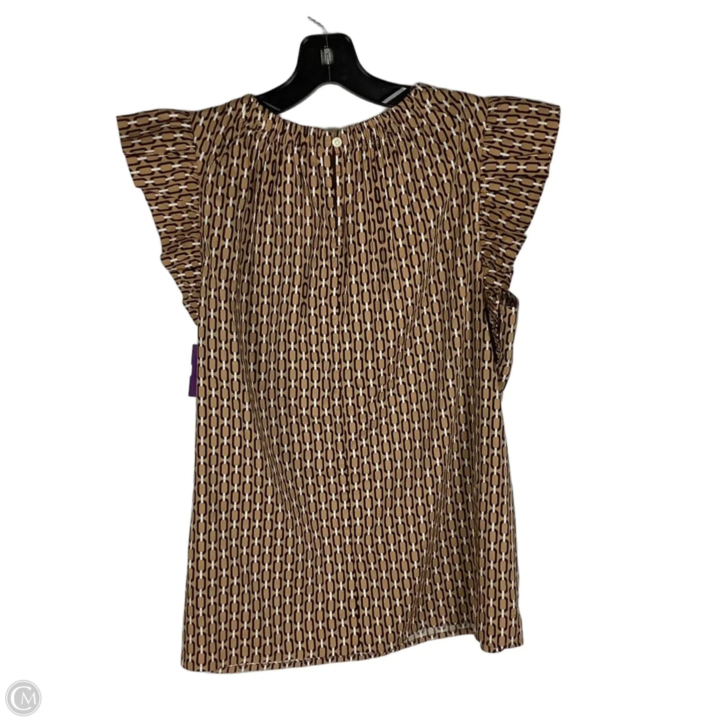 Top Sleeveless By Loft In Brown, Size: M