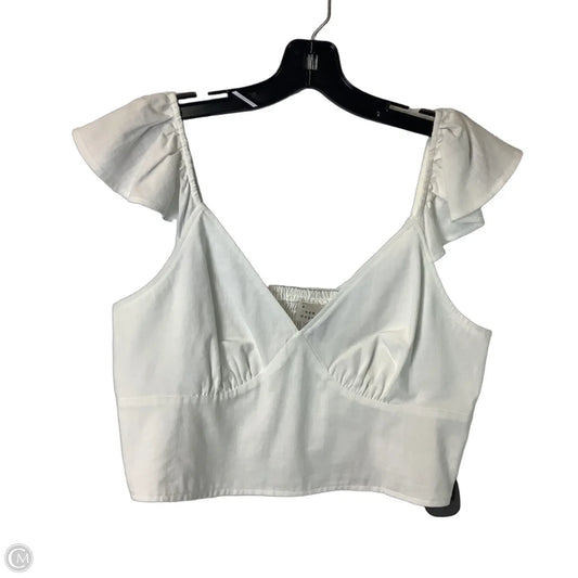Top Sleeveless By A New Day In White, Size: M