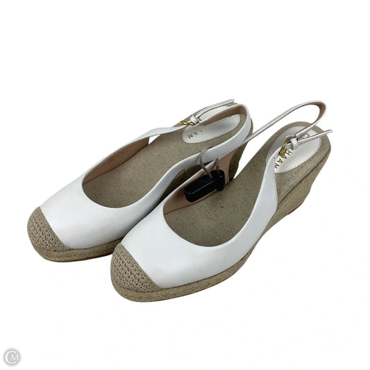Shoes Heels Wedge By Cole-haan In White, Size: 8