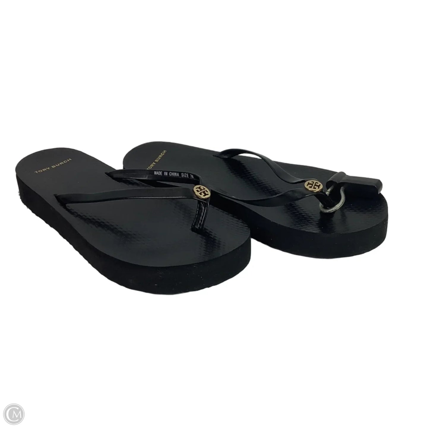 Sandals Designer By Tory Burch In Black, Size: 7