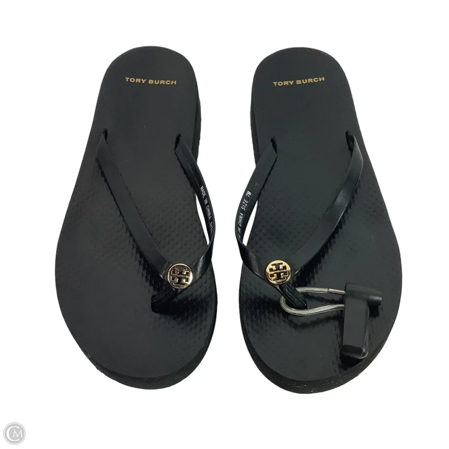 Sandals Designer By Tory Burch In Black, Size: 7