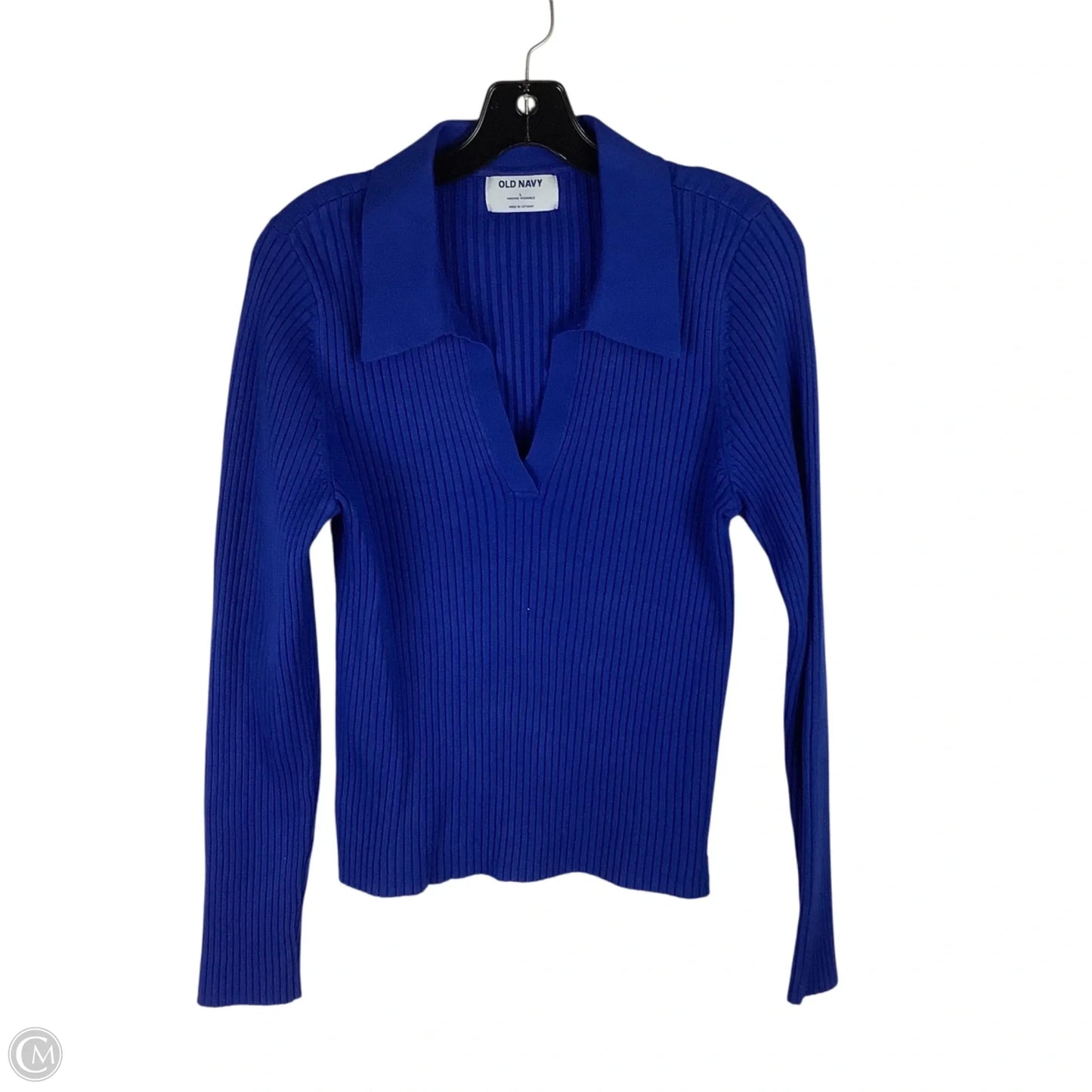 Top Long Sleeve By Old Navy In Blue, Size: L