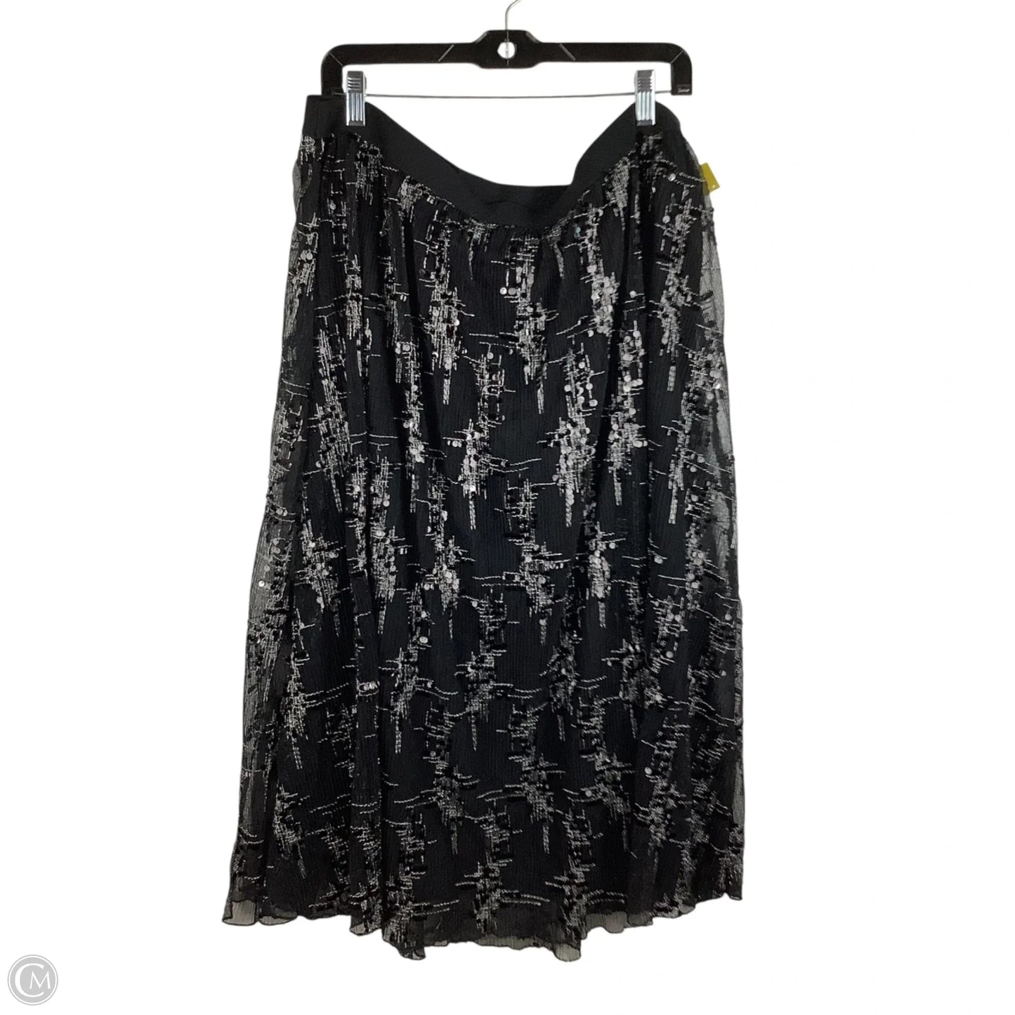 Skirt Midi By Cato In Black, Size: 2x (18/20)