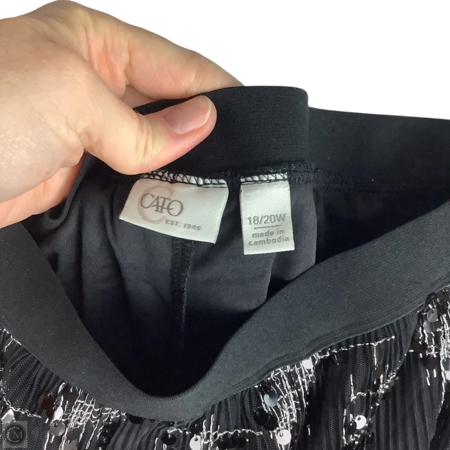 Skirt Midi By Cato In Black, Size: 2x (18/20)
