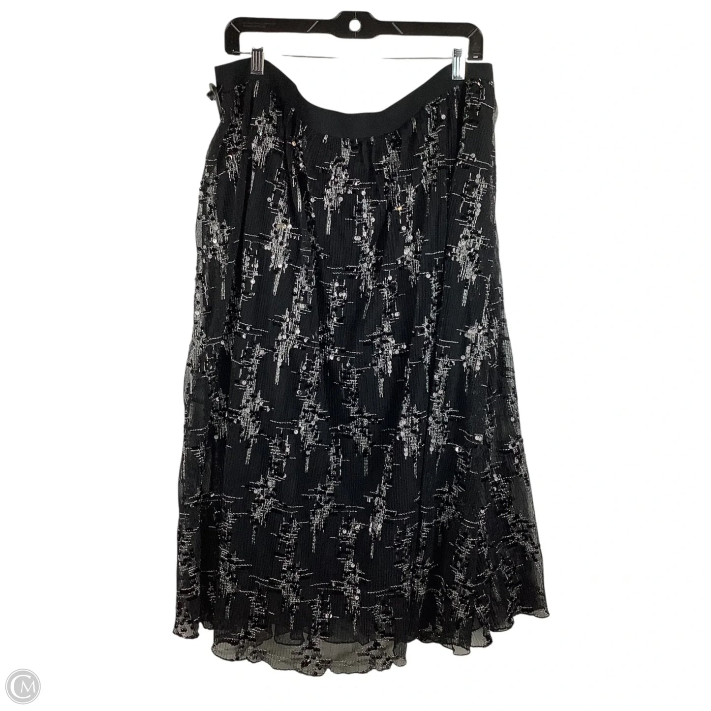 Skirt Midi By Cato In Black, Size: 2x (18/20)
