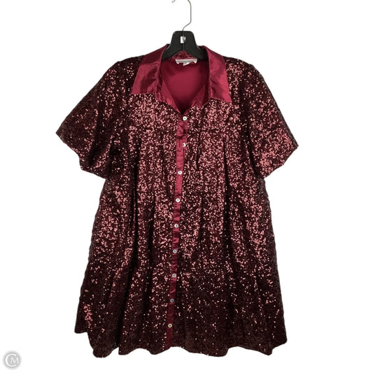 Dress Party Short By Peach Love Cream California In Red, Size: S