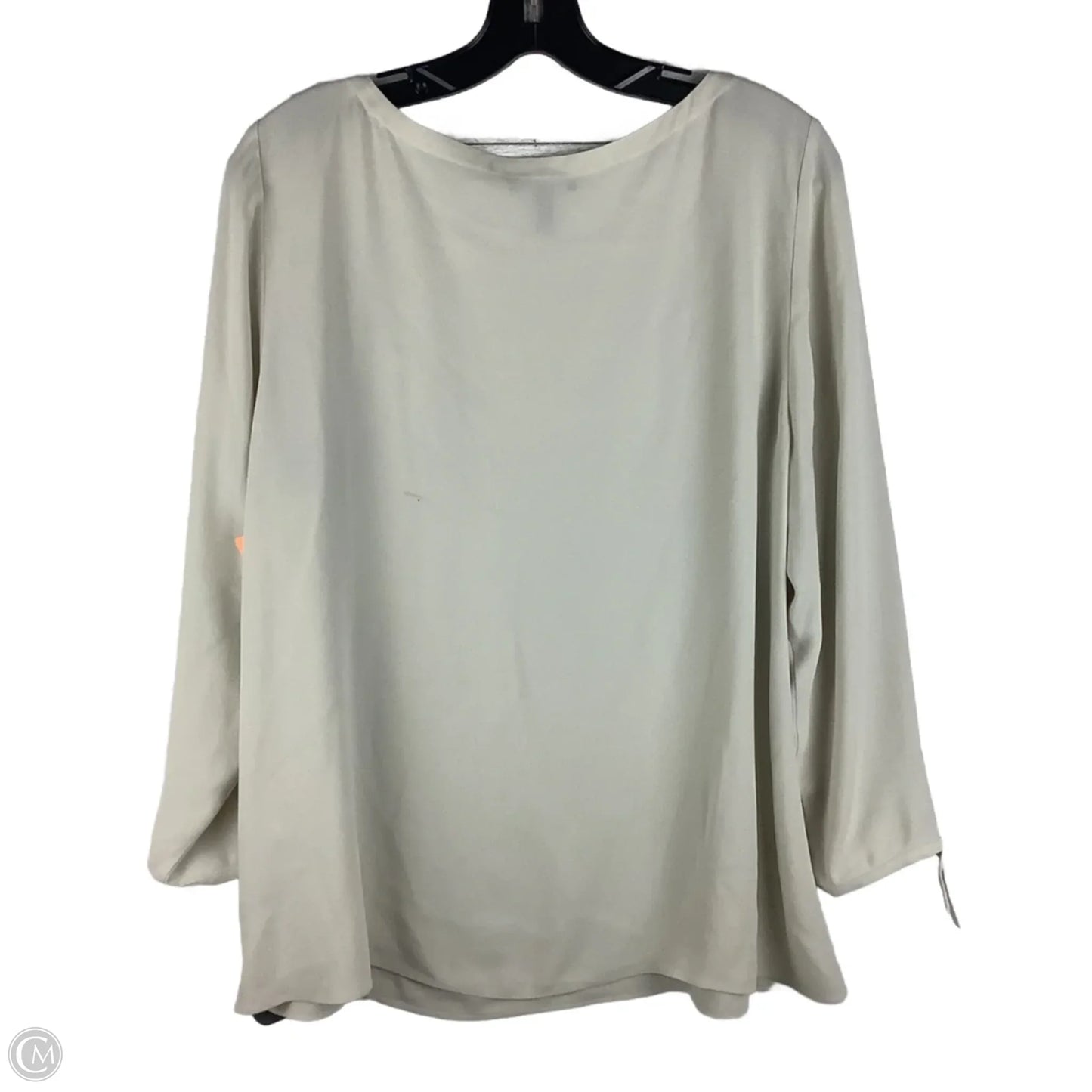 Top Long Sleeve By Eileen Fisher In Cream, Size: Lp