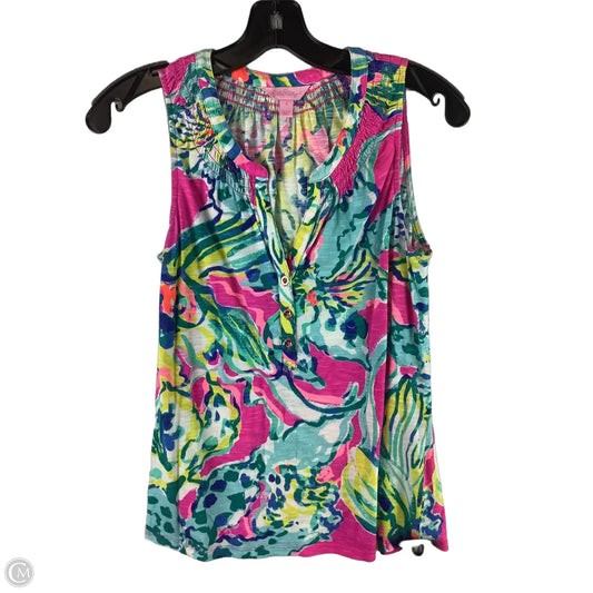 Top Sleeveless Designer By Lilly Pulitzer In Multi-colored, Size: S