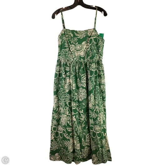 Dress Casual Maxi By H&m In Green, Size: L