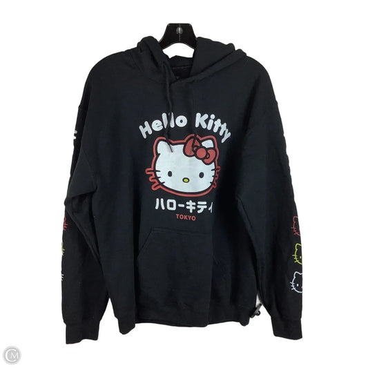 Sweatshirt Hoodie By Clothes Mentor In Black, Size: M