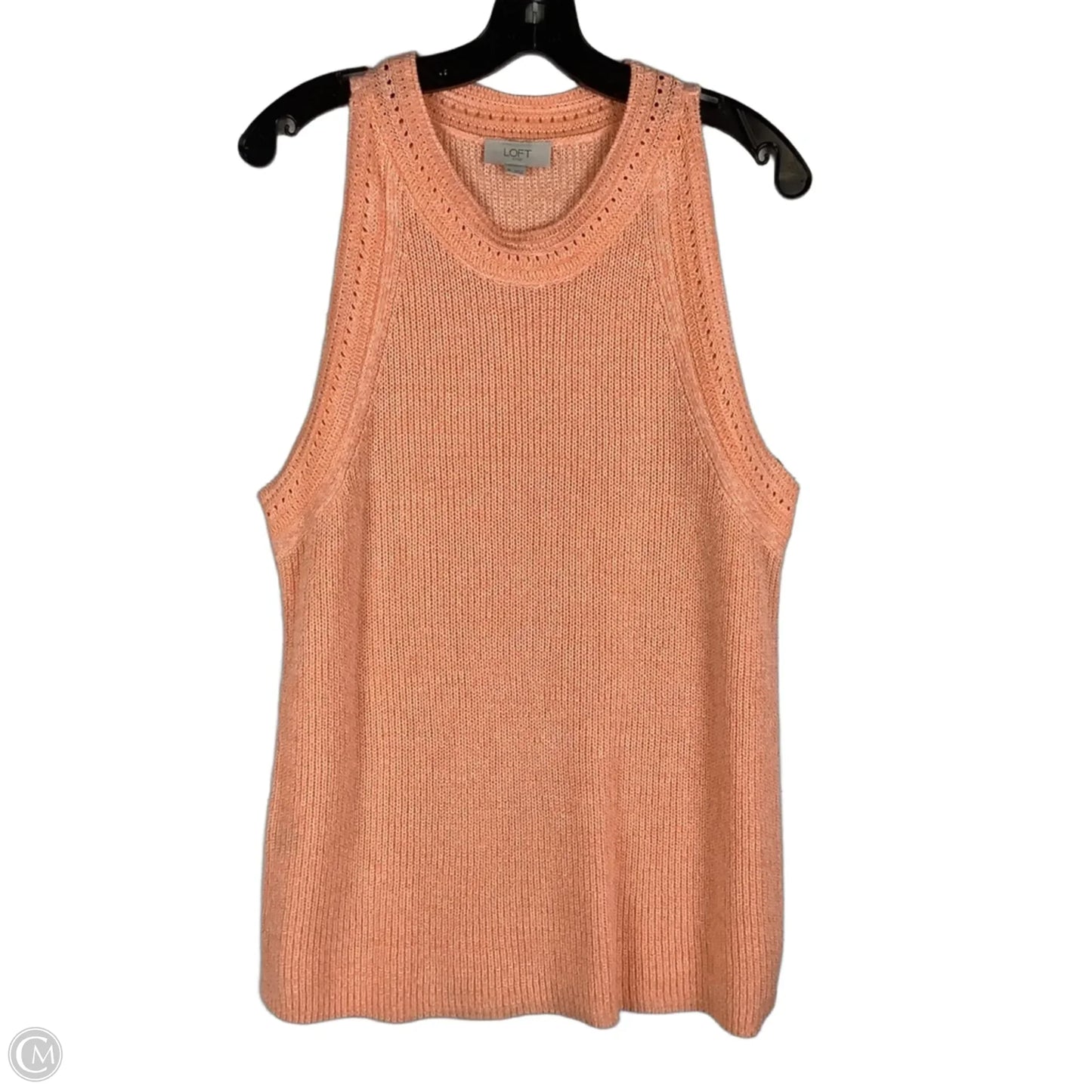 Top Sleeveless By Loft In Orange, Size: Xl