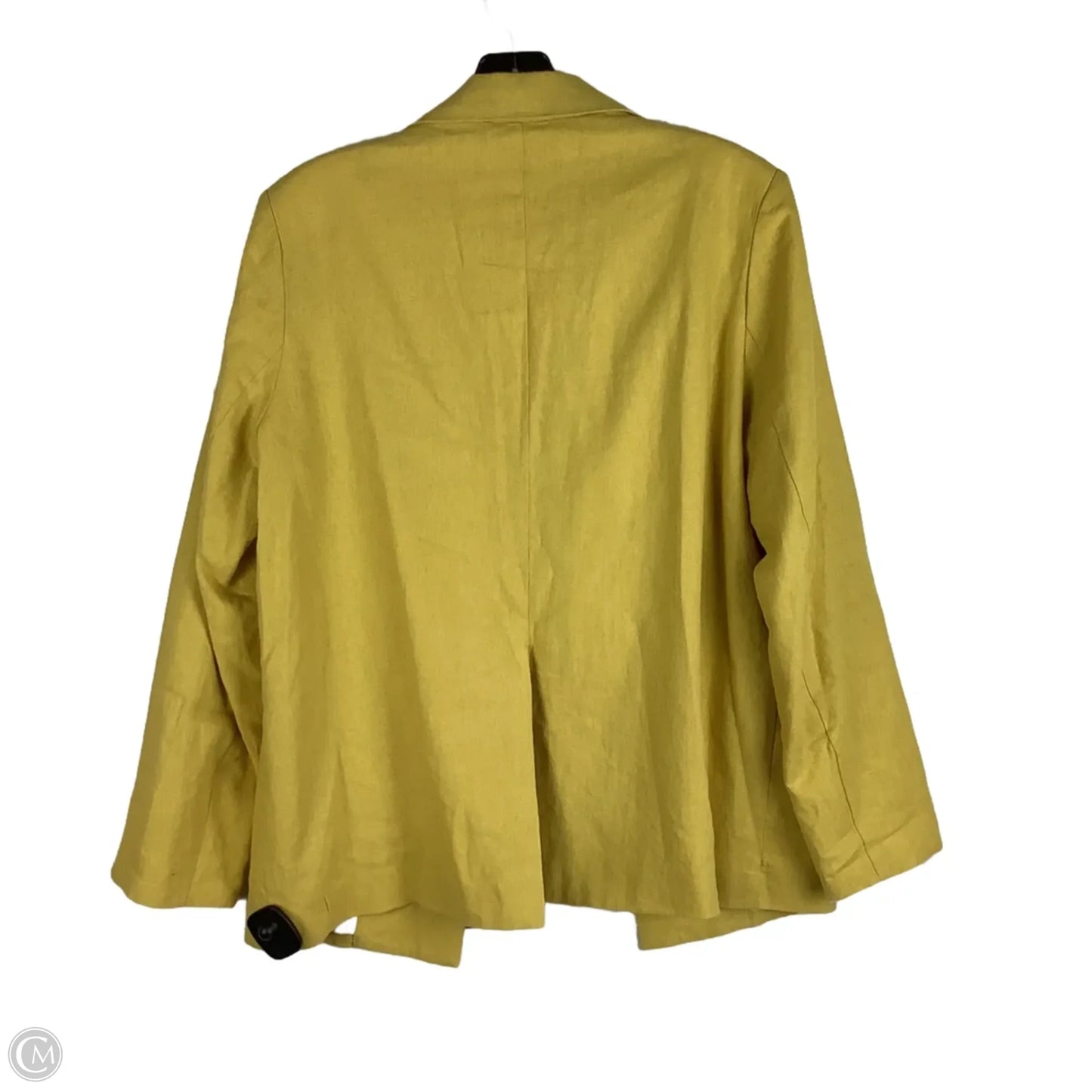 Blazer Designer By Halston In Yellow, Size: M