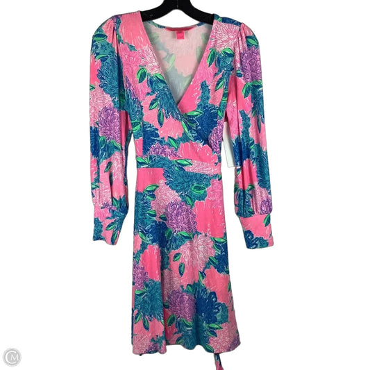 Dress Designer By Lilly Pulitzer In Blue & Pink, Size: Xs