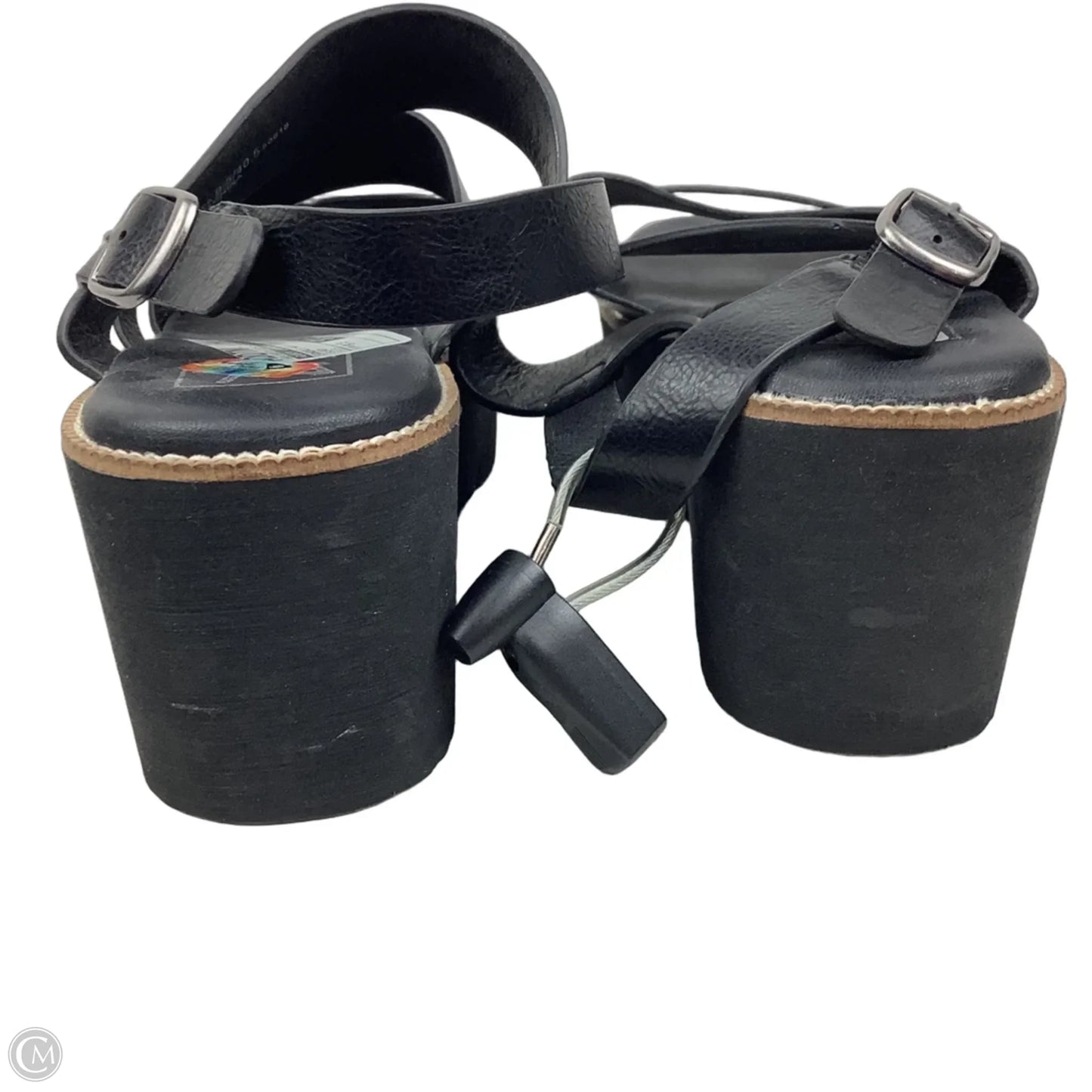 Sandals Heels Wedge By Dirty Laundry In Black, Size: 9.5
