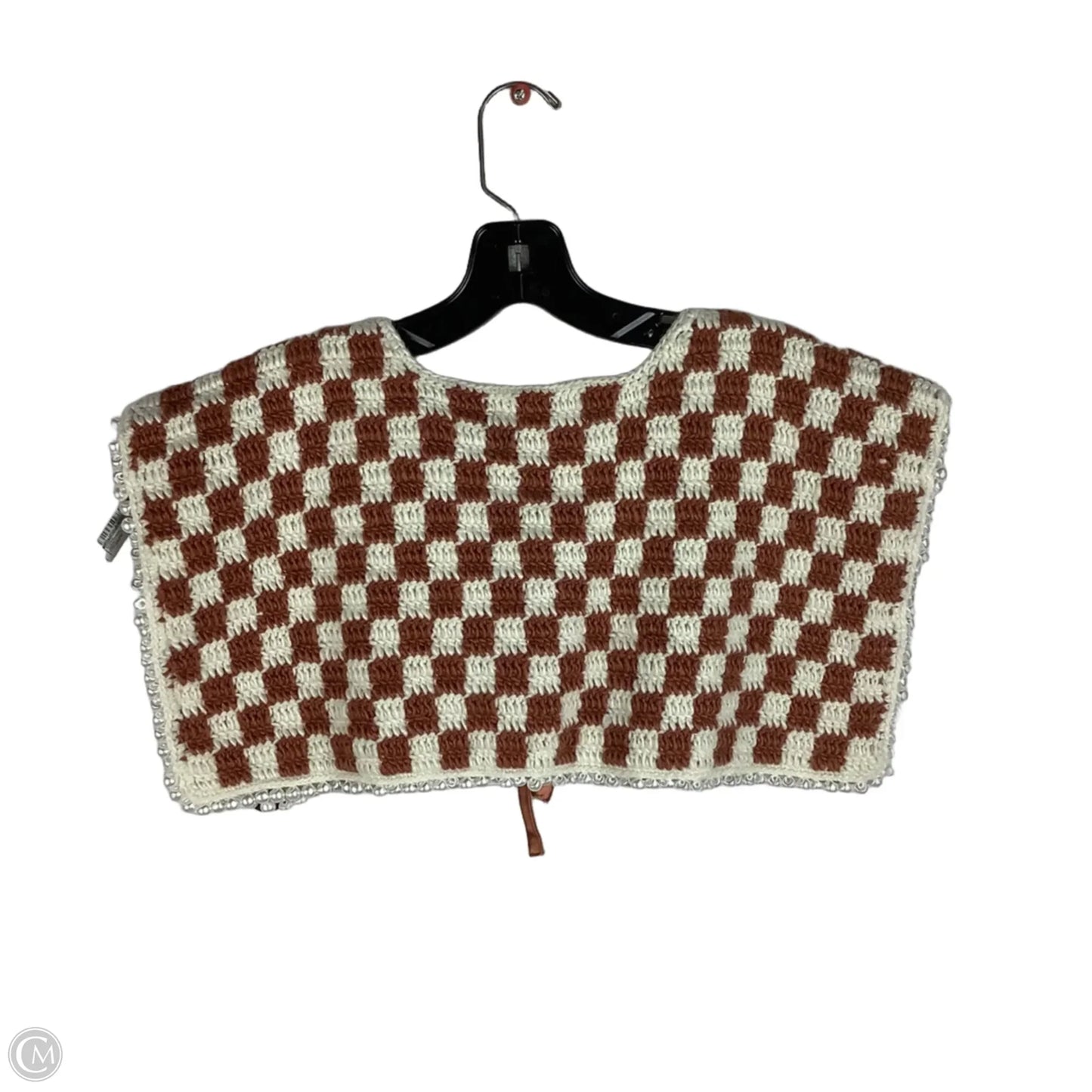 Shawl By Anthropologie In Checkered Pattern, Size: Osfm