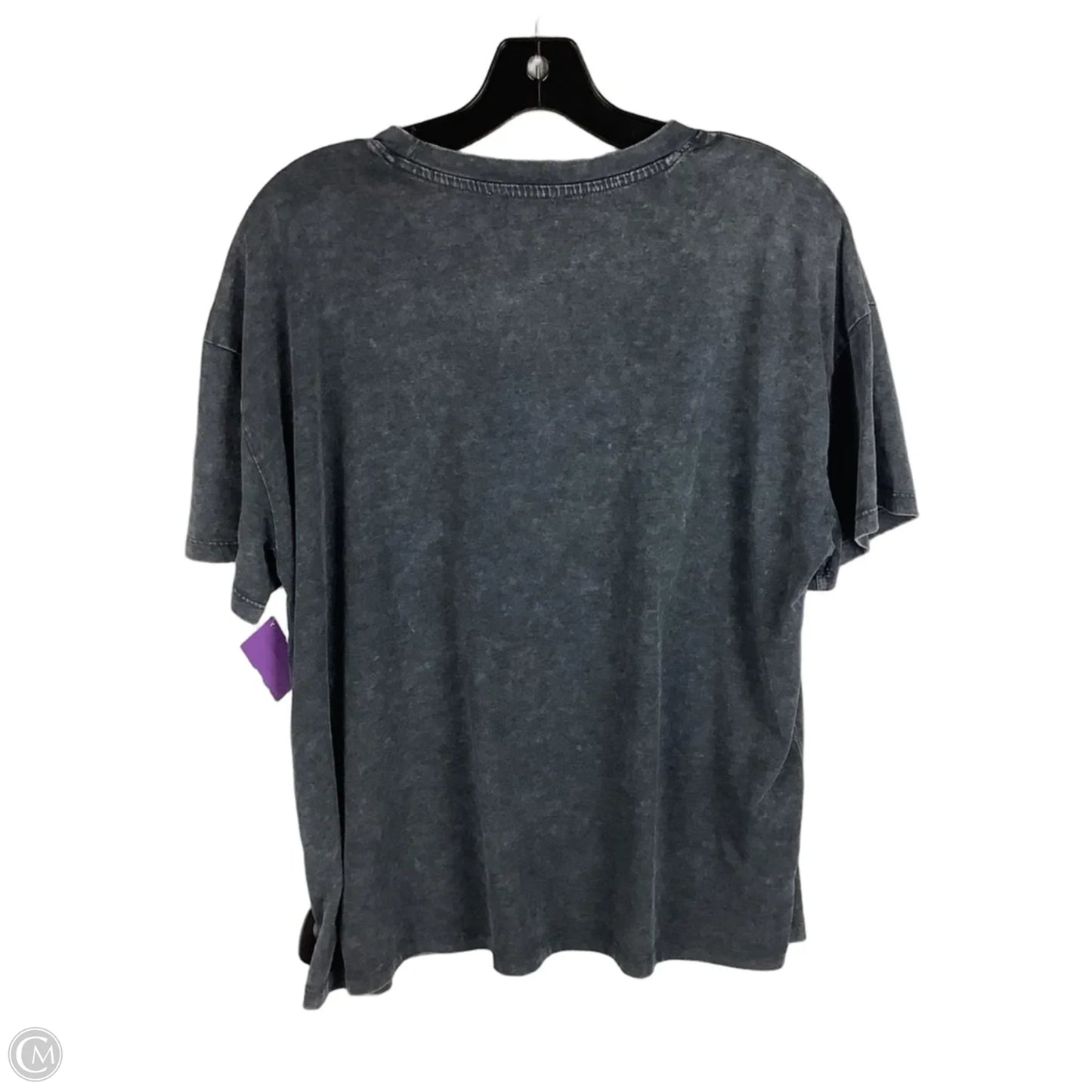 Top Short Sleeve Basic By Maurices In Grey, Size: L