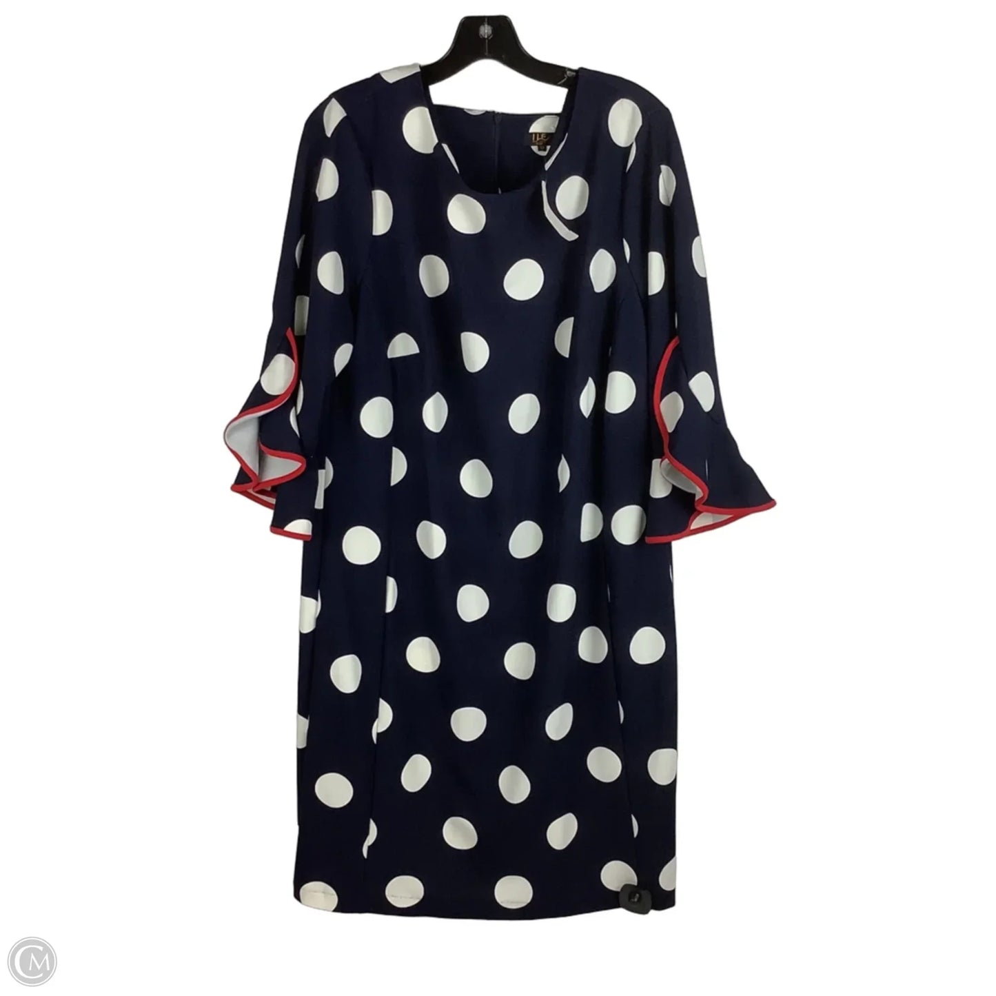 Dress Work By Clothes Mentor In Polkadot Pattern, Size: 14