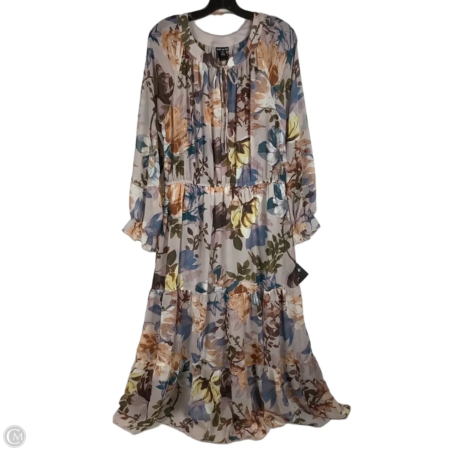 Dress Casual Midi By Kate And Lily In Floral Print, Size: 14