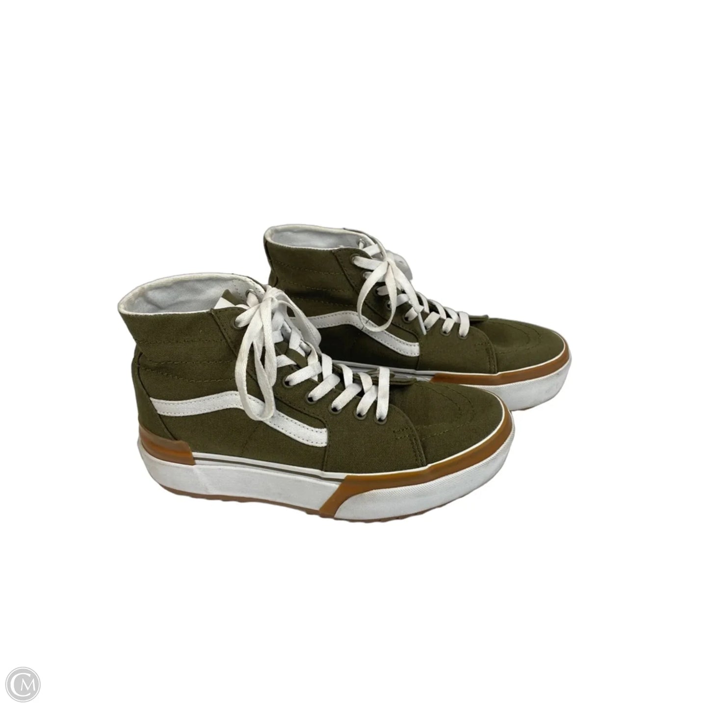 Shoes Sneakers By Vans In Green, Size: 10