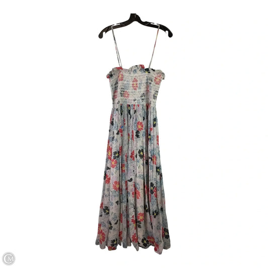 Dress Party Long By Anthropologie In Floral Print, Size: 12