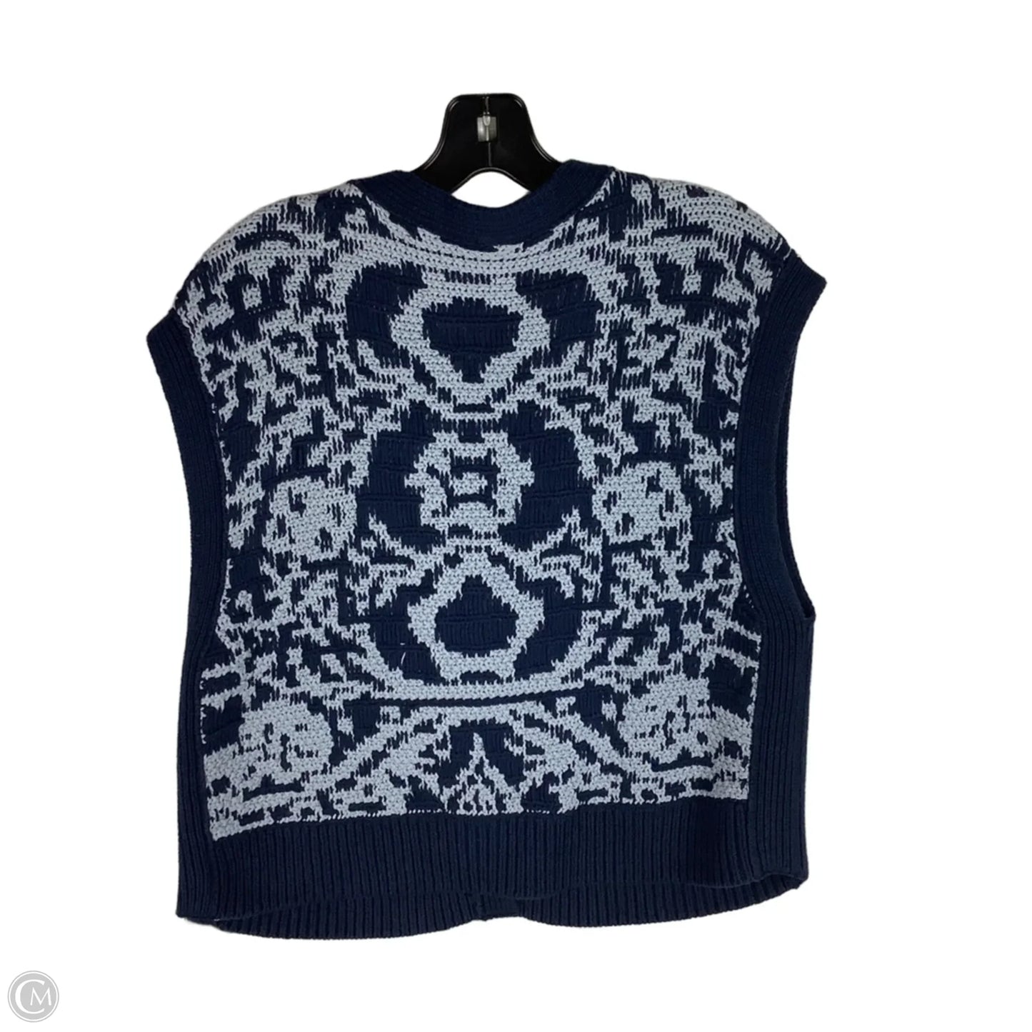 Vest Sweater By Free People In Blue, Size: L