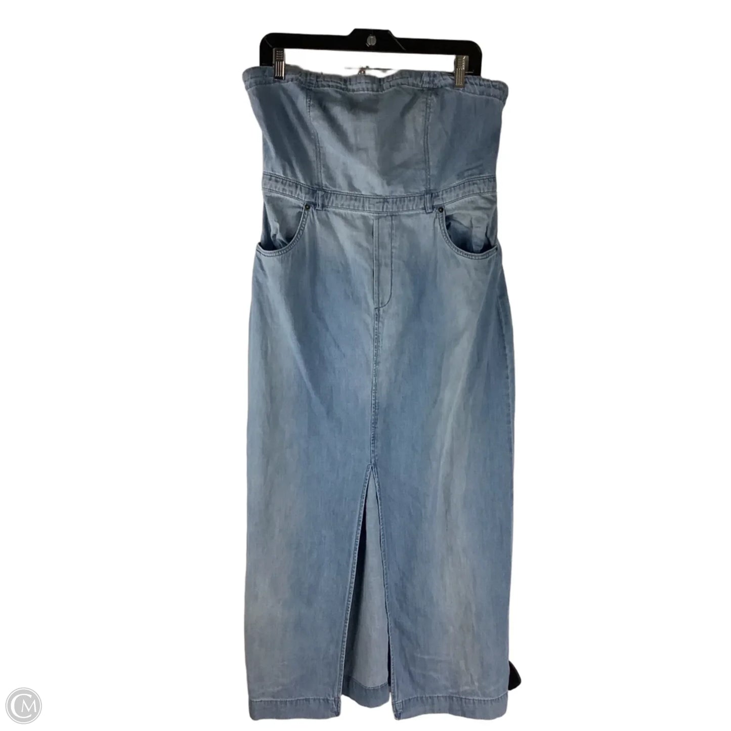 Dress Casual Maxi By Free People In Blue Denim, Size: 12