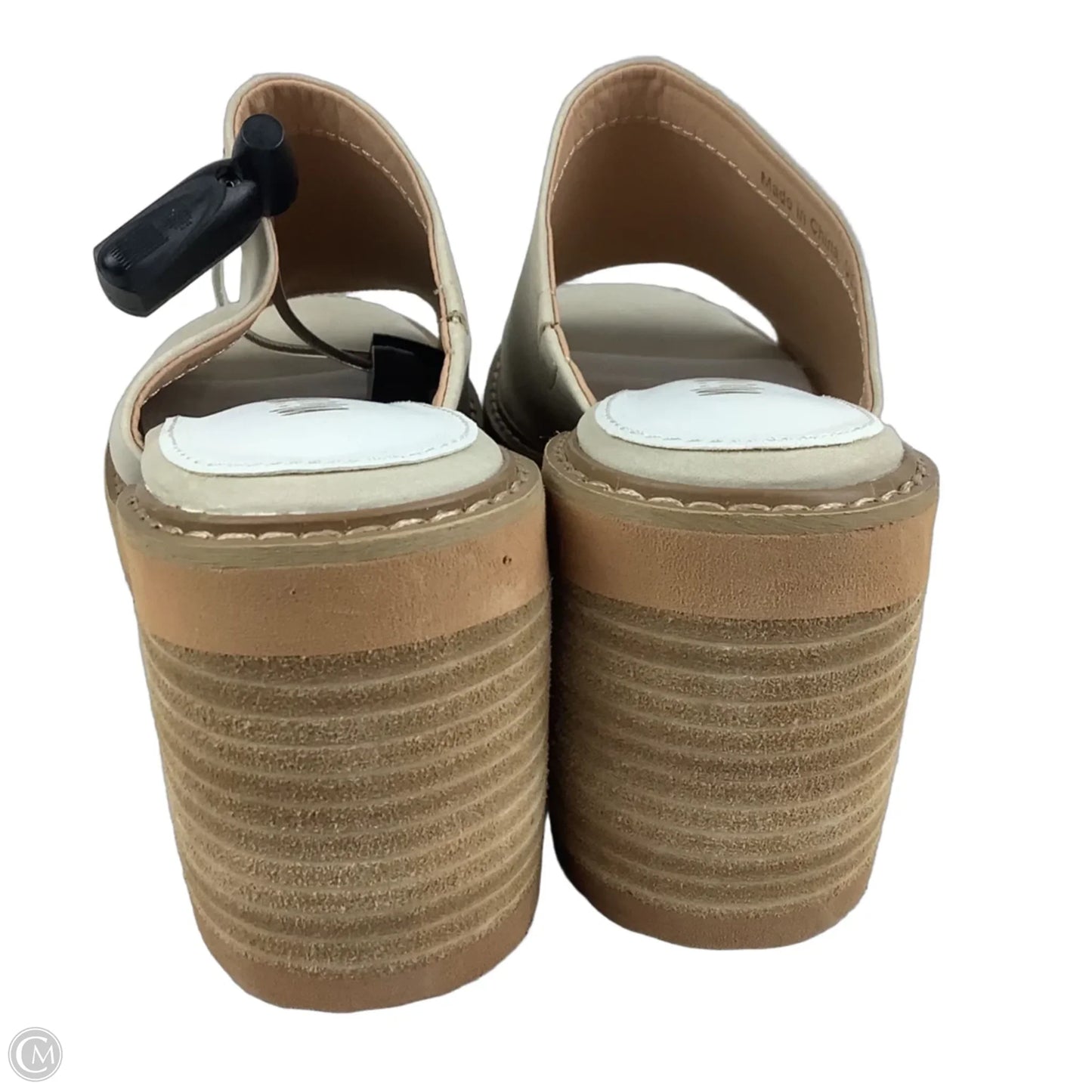 Shoes Heels Wedge By Cmc In Beige, Size: 8