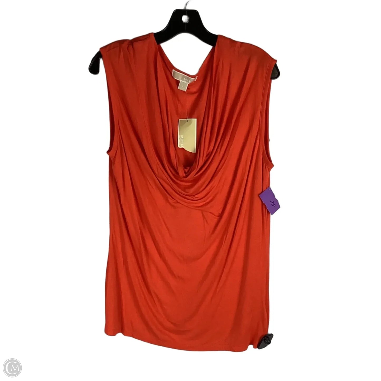 Top Sleeveless By Michael By Michael Kors In Orange, Size: L