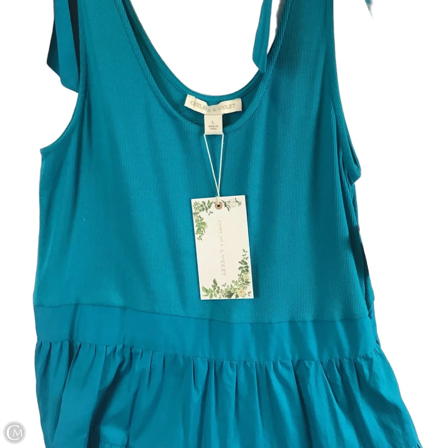 Dress Casual Maxi By Chelsea And Violet In Teal, Size: L