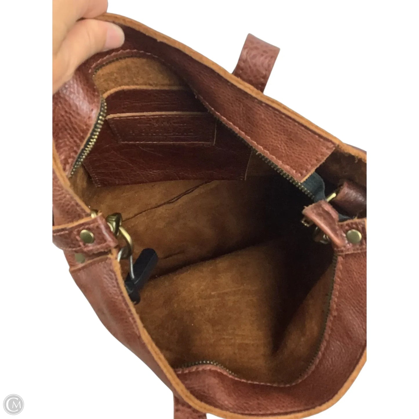Handbag Leather By Portland Leather, Size: Medium