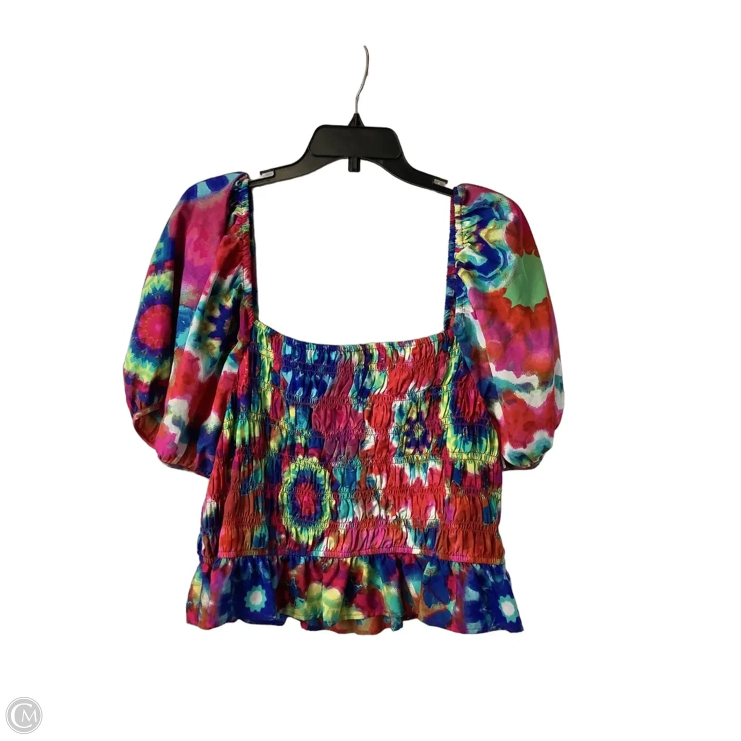 Top Short Sleeve By Truth In Tie Dye Print, Size: 3x
