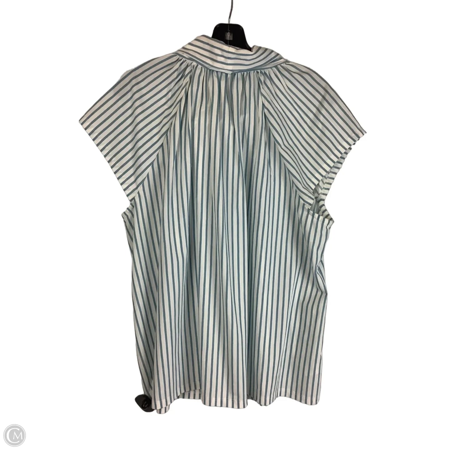 Top Short Sleeve By Ann Taylor In Blue, Size: Xl