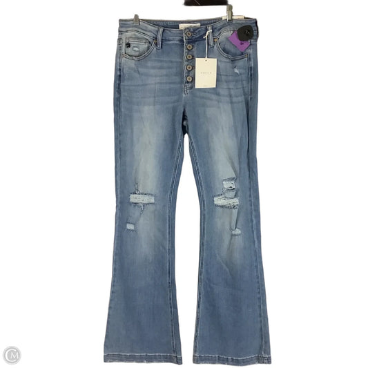 Jeans Boot Cut By Kancan In Blue Denim, Size: 12