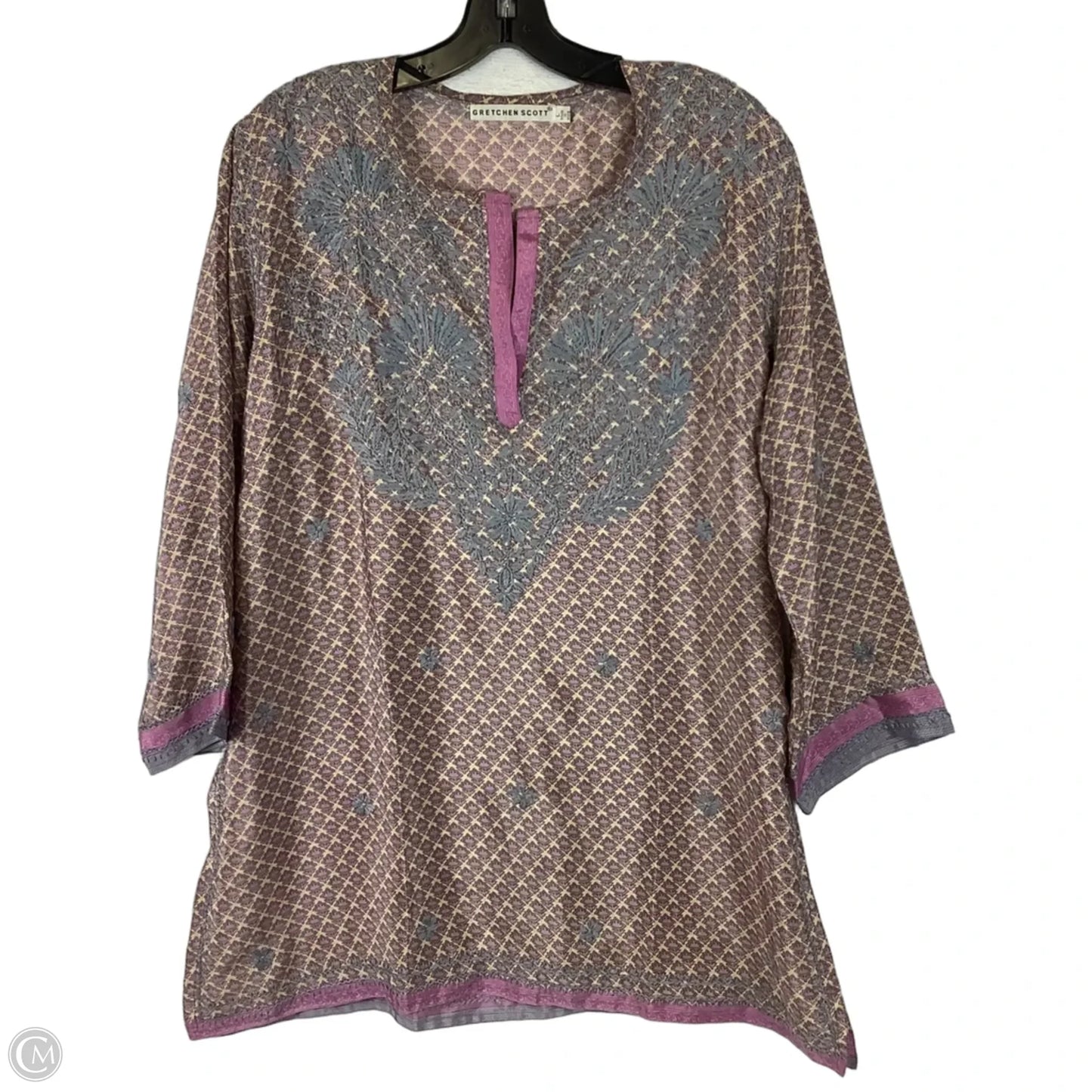 Top Long Sleeve By Gretchen Scott In Purple, Size: L