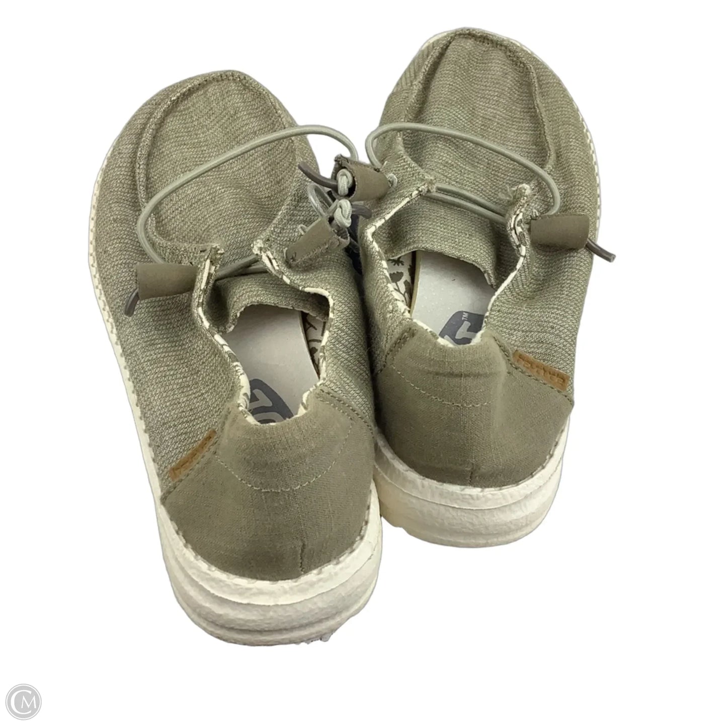 Shoes Flats By Hey Dude In Green, Size: 5