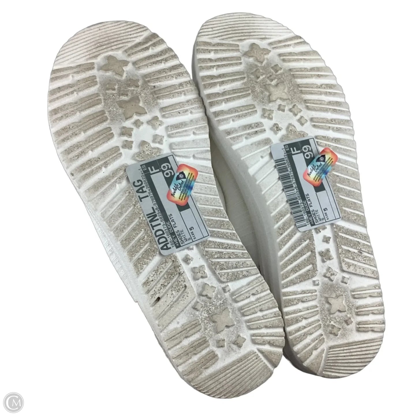 Shoes Flats By Hey Dude In White, Size: 5