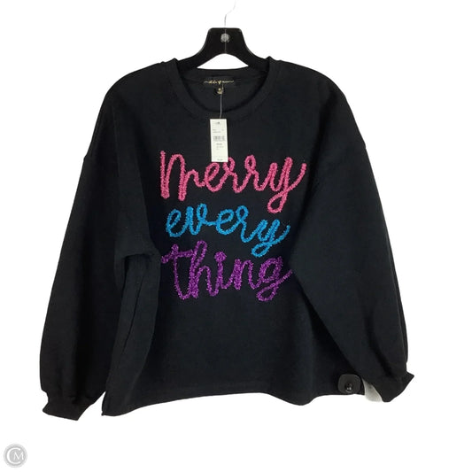 Sweatshirt Crewneck By State Of Mine In Black, Size: M