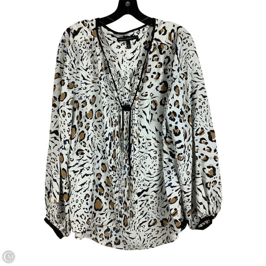 Top Long Sleeve By White House Black Market In White, Size: L