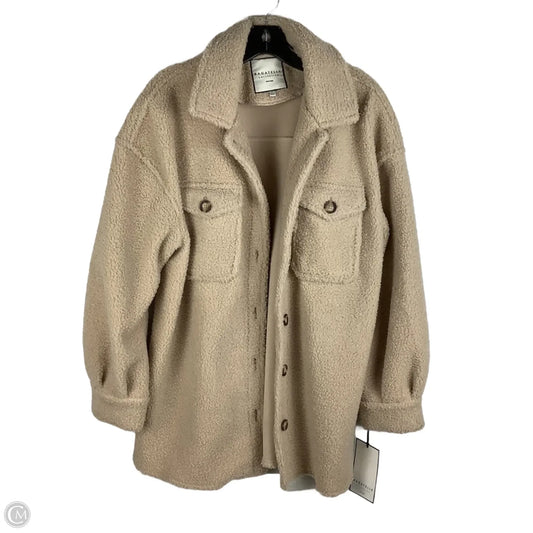 Jacket Shirt By Bagatelle In Tan, Size: L